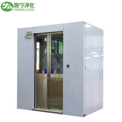 YANING คลีนรูมแอร์ห้องอาบน้ำประตูบานเลื่อนอัตโนมัติ Electronic Interlock