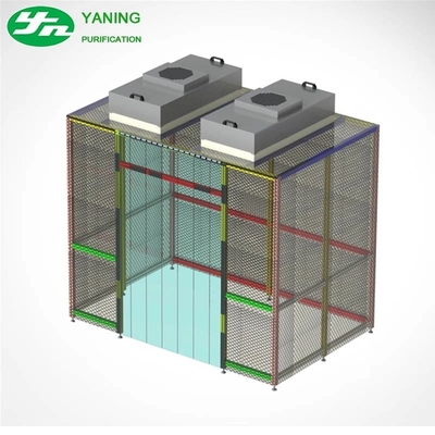 Yaning ผ้าม่านกันไฟฟ้าสถิตเคลื่อนที่ บูธห้องสะอาดขนาดเล็ก DIY สิ่งแวดล้อมห้องสะอาด