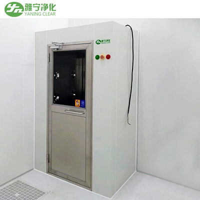 YANING ห้องอาบน้ําอากาศ H13 HEPA ฟิลเตอร์สแตนเลส ห้องสะอาดอาบน้ําอากาศ