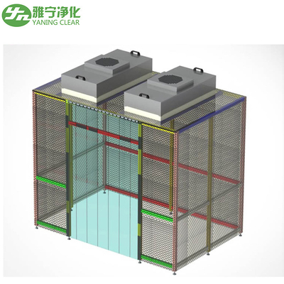 Class 100 Portable Modular Clean Room ISO 5 ติดตั้ง FFU Clean Room ได้อย่างรวดเร็ว