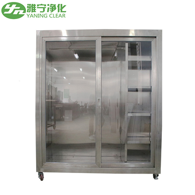 ตู้เก็บเสื้อผ้าที่มีเสียงรบกวนต่ำ 304 SUS Laminar Flow Smock Stocker Cabinet