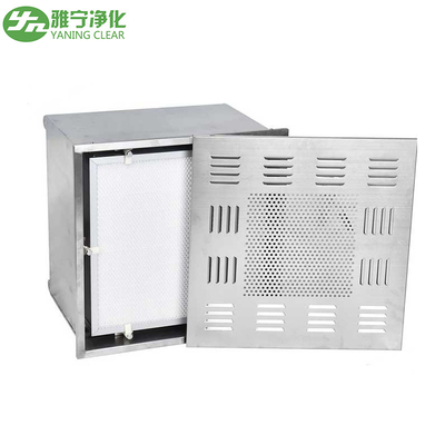 สแตนเลส ULPA คลีนรูมกล่องกรอง Hepa 660 * 660 * 400 มม. ขนาดออก