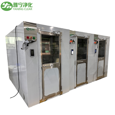 YANING Cleanroom ห้องอาบน้ำฝักบัวระบบปรับอากาศ ISO14644 Standard Electric Interlock