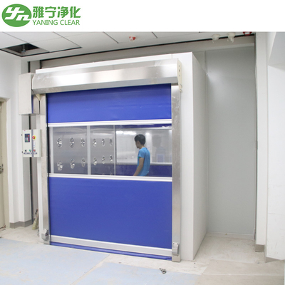 ประตู PVC ชัตเตอร์ 27m / S อุโมงค์อาบน้ำสินค้าทางอากาศ EVA Sealing Stainless Steel