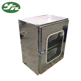 พื้นผิวกระจก Cleanroom Pass Box หน้าต่างถ่ายโอนแบบคงที่ 600 * 600 * 600 มม. ขนาดภายใน