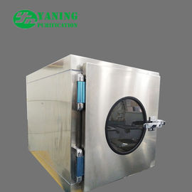 Stainless Steel Ordinary Cleanroom Pass Box / Transfer Box 0.2m-0.60m/S Average Speed