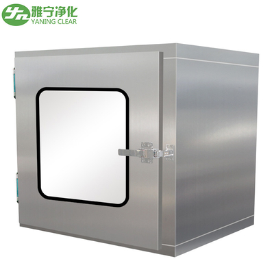 ขนาดที่กำหนดเอง Cleanroom Pass Box หน้าต่าง Mini Pass พร้อมหน้าต่างมุมมอง
