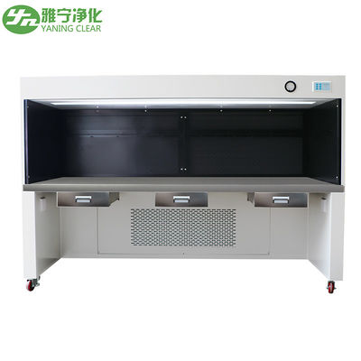 YANING เสาเหล็กไร้ขัดล้าง Clean Bench ด้วย HEPA Filter Class 100 Laminar Flow Workstation