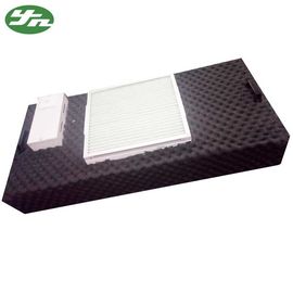 หน่วยกรองพัดลม Hepa FFU แบบติดเพดานน้ำหนักเบาพร้อมฉนวนผ้าฝ้ายสีดำ