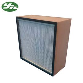 กรอบรูปไม้ Deep Pleated Hepa Filter Paper Separator 1500m³ / h ปริมาณอากาศสำหรับห้อง Clean Room