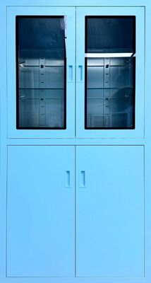 ตู้สแตนเลส SUS304 สำหรับทางการแพทย์ พร้อมแผ่นกั้นปรับระดับได้ และมาตรฐานช่องว่างตามอุตสาหกรรมสำหรับห้องผ่าตัด