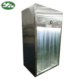 สแตนเลส 304 ระบบการไหลของอากาศห้องสะอาด ห้องเก็บตัวอย่าง 0.8kw มีล้อ