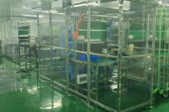 Low Noise ≤ 60 dB Clean Booth with H14 HEPA Filter and LED Purification Lighting for Laboratories