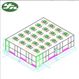 ISO 6 Clean Booth Room SS304 กรอบผนังอะครีลิค 99.999% ประสิทธิภาพสำหรับโภชนาการของแคนาดา