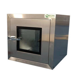 ปกติ 600 * 600 * 600mm ห้องสะอาดผ่านกล่องผ่านกล่องอุปกรณ์ห้องสะอาด