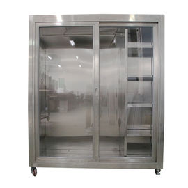 สแตติก 1500*750*1800mm เสื้อผ้า Cubicle ประกอบการห้องสะอาด