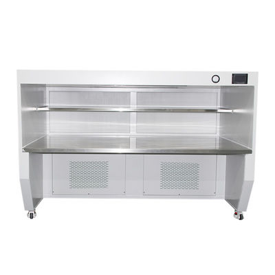155w SUS304 เครื่องดูดควันแบบไหลผ่านแนวนอน 100 Clean Bench