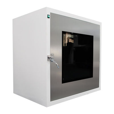 Mechanical Interlock Cleanroom Pass Box 220V พร้อมประตูฝังตัว