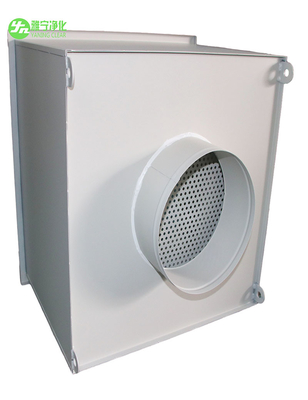 H14 HVAC Clean Room กล่องกรอง Hepa เครื่องฟอกอากาศ SUS304 พร้อมปลอกคอ