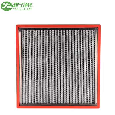 H15 เครื่องทําความสะอาดอากาศ Hepa พกพา สายใยแก้ว สายใยแก้ว ทนอุณหภูมิสูง