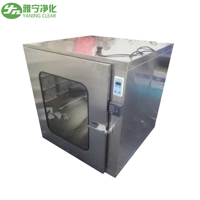 Pass Transfer Box Pass Thru Box พร้อมรหัสผ่านลายนิ้วมือ ปลดล็อค Cleanroom Pass Box Sterilization